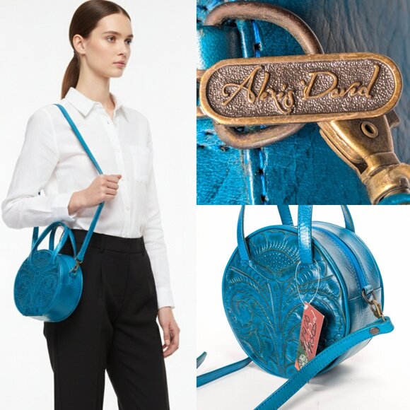 ALEXIS DAVID Made in Mexico Handmade Leather Shoulder Bag - NWT - Picture 2 of 14